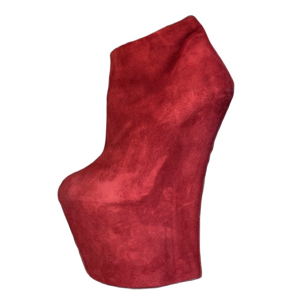 Giuseppe Zanotti Red Suede Wedges